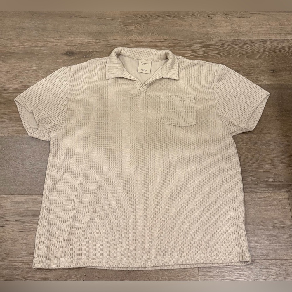 Classic Beige Polo Shirt for Men